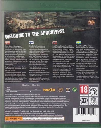 Dead Rising 3 - Apocalypse Edition  - Xbox One Spil (B-Grade) (Genbrug)